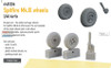 EDU6481206 1:48 Eduard Brassin - Spitfire Mk.IX Wheels (AFX kit)