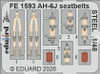 EDUFE1593 1:48 Eduard Color PE - AH-6J Little Bird Seatbelts (ICM kit)
