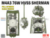 RFMRM5162 1:35 Rye Field Model M4A3(76)W VVSS Sherman with Full Interior [Clear Version]