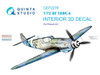 QTSQD72278 1:72 Quinta Studio 3D Decal - Bf109K-4 (EDU kit)