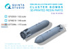 QTSQT72094 1:72 Quinta Studio RBK-500 AO-2.5 RTM with Nose Cone Cluster Bomb Set