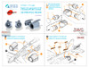 QTSQT72097 1:72 Quinta Studio Su-25 Frogfoot Rear Nacelles with Flare Dispensers & Nozzles (ZVE kit)