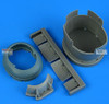 QBT49238 1:48 Quickboost F6F-3 Hellcat Cowling Early Closed Cooling Flaps (HBS kit)