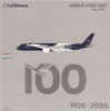 NGM39131 1:400 NG Model ufthansa Airbus A350-900 Reg #D-AIXL '100 Years Anniversary' (pre-painted/pre-built)