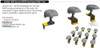 EDU635048 1:48 Eduard Brassin WW2 German NOTEK Headlights