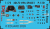 EDU3DL72096 1:72 Eduard SPACE - P-51D Mustang Long Range (ARM kit)
