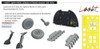 EDU644357 1:48 Eduard LookPlus - Spitfire Mk.IXe with Fishtail Exhausts Detail Set (AFX kit)