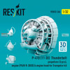 RESRSU320264U 1:32 ResKit P-47D(11-30) Thunderbolt Propellers, Engine & Engine Hood Set (TRP kit)