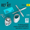 RESRSU320265U 1:32 ResKit P-47N Thunderbolt Propellers, Engine & Engine Hood Set (TRP kit)