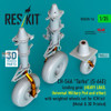 RESRSU350076U 1:35 ResKit CH-54A Tarhe Landing Gear with Weighted Wheels - Heavy Load (ICM kit)