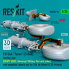 RESRSU350076U 1:35 ResKit CH-54A Tarhe Landing Gear with Weighted Wheels - Heavy Load (ICM kit)