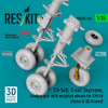 RESRSU350105U 1:35 ResKit CH-54B S-64F Skycrane Landing Gear with Weighted Wheels (ICM kit)