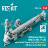 RESRSF480146F 1:48 ResKit Red Shirts Deck Crew Figure Set with AERO 21A (MHU-191A/M) Transport Dolly with AIM-54C Phoenix - Scene 2