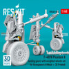 RESRSU480493U 1:48 ResKit F-4B F-4N Phantom II Landing Gear with Weighted Wheel Set (HAS kit)