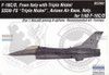CXDDEC48002 1:48 CrossDelta Decals - F-16C F-16D Falcon 555FS Triple Nickel Aviano AB Italy