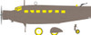EDUCX710 1:72 Eduard Mask - Ju52/3mg4e (AFX kit)