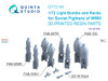 QTSQT72140 1:72 Quinta Studio Light Bombs and Racks for WW2 Soviet Fighters
