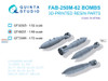QTSQT48201 1:48 Quinta Studio FAB-250M-62 Bomb Set
