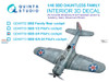 QTSQD48709 1:48 Quinta Studio 3D Decal - SBD-3 SBD-4 Dauntless Pilot's Cockpit (ACA/ACM kit)