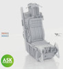 ASKA48109 1:48 ASK/Art Scale Aces II Ejection Seat Set without Seatbelts for Early F-16 Falcon (KIN kit)