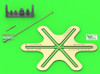 MASGM48006 1:48 Master Model - German WW2 1.8m Star Antenna (for Command Tanks)