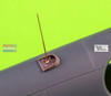 MASAM32148 1:32 Master Model Whip Antenna for P-51 Mustang with Malcolm Hood Canopy