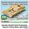 DEFDD35011 1:35 DEF Decal - STuG.IV Early Production Zimmerit Coating Water Slide Decal Sheet (ACA/DRA kit)