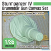 DEFDM35098 1:35 DEF Model Sturmpanzer IV Brummbar Gun Canvas Set