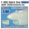 DEFDS48015 1:48 DEF Model F-86D Sabre Dog JASDF TACAN Antenna Set (ACA/REV kit)