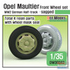 DEFDW30042 1:35 DEF Model Open Maultier Sagged Front Wheel Set (DRA/ITA kit)