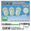 DEFDW30053 1:35 DEF Model DUKW Sagged Front Wheel Set (ITA kit)