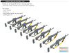 EDU635012 1:35 Eduard Brassin M16 Rifle Set Gulf War