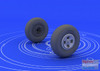 EDU648115 1:48 Eduard Brassin Spitfire Wheels 4-spokes Set (EDU kit)