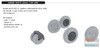 EDU648248 1:48 Eduard MiG-31 Foxhound Wheels (AMK kit)