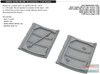 EDU648380 1:48 Eduard Brassin Spitfire Mk.VIII/IX Cockpit Doors (EDU kit)
