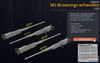EDU648442 1:48 Eduard Brassin M2 Browning Machine Gun (with Handles) Set