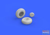 EDU672130 1:72 Eduard Brassin B-17G Flying Fortress Wheel Set (AFX kit)