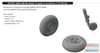 EDU672146 1:72 Eduard Brassin Spitfire Mk.VIII Wheels 4-Spoke Smooth Tire (EDU kit)
