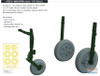 EDU672231 1:72 Eduard Brassin MiG-21MF Fishbed Wheels Set (EDU kit)