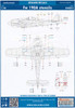 EDUD48012 1:48 Eduard Decals - Fw 190A Stencils