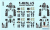 FUR48047 1:48 Furball Aero Design F-4B F-4N F-4J F-4S Phantom II Cockpit Detail Set (ACA kit)