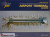 GEMGJARPTC 1:400 Gemini Jets Airport Terminal with 22 Gates (pre-painted/pre-built)