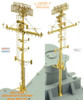 INFIMS35005 1:350 Infini Model USS Fletcher DD-445 Brass Mast Set (TAM kit)