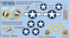 KSW172191 1:72 Kits-World Decals B-25D Mitchell 'Labor Pains' & 'Charmin Lady'