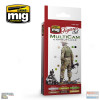 AMM7028 AMMO by Mig Paint Set - MultiCam Camouflage for Figures