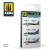 AMM7235 AMMO by Mig Paint Set - USAF Aggressors Blue Colors