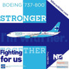 NGM58048 1:400 NG Model Xtra Airways Boeing 737-800 Reg #N881XA 'Hillary Clinton 2016 Presidential Campaign' (pre-painted/pre-built)