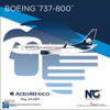 NGM58091 1:400 NG Model AeroMexico B737-800(S) Reg #XA-MIA (pre-painted/pre-built)