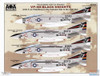 AOA48015 1:48 AOA Decals - USN F-4J Phantom II in the Vietnam War & Cold War: VF-154 Black Knights