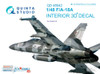 QTSQD48042 1:48 Quinta Studio Interior 3D Decal - F-18A Hornet (KIN kit)